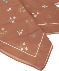 Green Parks フラワーシルキースカーフ