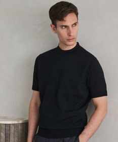 GOTAIRIKU 綿とポリのいいとこどり【洗濯機可】テーラード DRESS BIZ ニットTシャツ