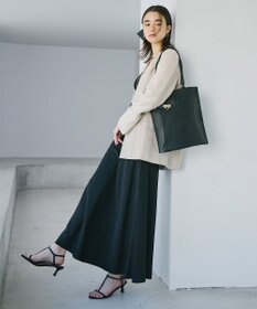 TOPKAPI 【TREASURE TOPKAPI】ベルトデザイン レザー フラット トートバッグ A4対応