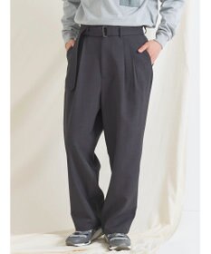 CRAFT STANDARD BOUTIQUE ポリエステルツイルベルテッドパンツ