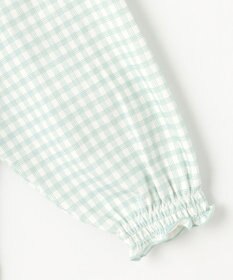 組曲 KIDS 【150-160㎝】シャーリングチェック トップス