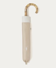 MOONBAT 【WEB限定/遮光率100%/遮熱/UV】POLO RALPH LAUREN（ポロ ラルフローレン）晴雨兼用日傘 ポロポニー ワンポイント刺繍  バイカラー 折りたたみ傘 楽折