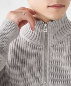 WEGO オーバーフィットハーフジッププルオーバー