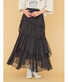 AMERICAN HOLIC 丈違いティアードフリルギャザースカート