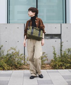 YUSHI EVER - BOSTON SHOULDER ナイロン 本革 ボストンショルダー