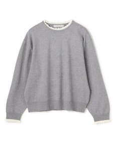 UNFILO フリルトリミング ニット