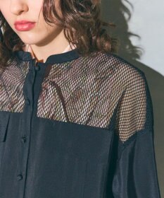 GRACE CONTINENTAL メッシュコンビシアーブルゾン