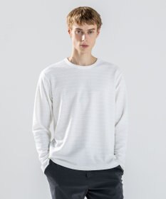 JOSEPH HOMME 【新色追加】メランジリップル　クルーネックカットソー ホワイト系