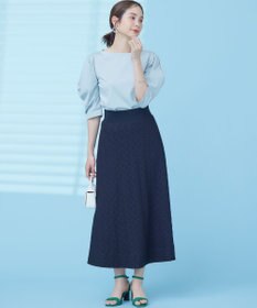 組曲 L 【接触冷感】コンビネーションポンチデザイン カットソー