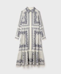 GRACE CONTINENTAL バンダナプリントシャツワンピース