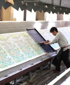 Marca ＜再登場！＞【伝統横濱スカーフ】馬車行列  大判 シルクツイル スカーフ