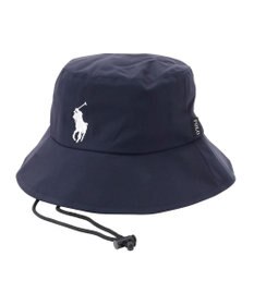 MOONBAT 【WEB限定/遮光/撥水】POLO RALPH LAUREN 晴雨兼用 バケットハット ／つば遮光生地 レインハット あご紐