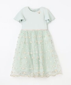 ANY KIDS 刺繍チュールガーリー ワンピース