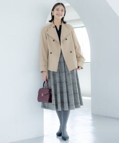 組曲 T/Rツイルストレッチ フレアスカート