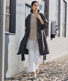 自由区 【接触冷感・UVカット・吸水速乾・洗える】シェルタリングオックスストレート パンツ