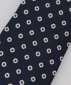 GOTAIRIKU 【日本製】西陣ネクタイ_ネイビー×ブラウン系