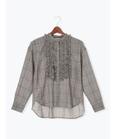 Te chichi チェックフリルブラウス