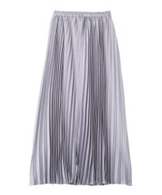 YECCA VECCA サテンプリーツスカート