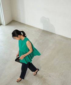 UNFILO BREEZEMOVE ペプラムブラウス