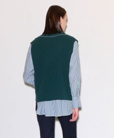 JOSEPH ポプリンシャツ×ニットベスト