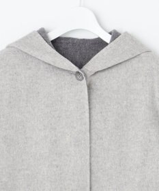 J.PRESS LADIES 【リバーシブル】ウールナイロン リバー フーデッドコート