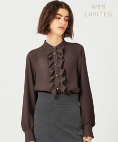 BEIGE， 【WEB限定】STOW / フリルブラウス