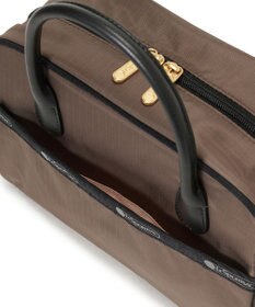 LeSportsac SQUARE TH CROSSBODY/アップタウンダークチョコ/ブラック