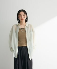 Green Parks 　・ＥＬＥＮＣＡＲＥ　ＤＵＥ　ラメシアー長袖シャツ