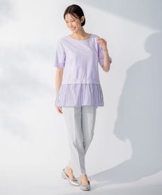 自由区 【洗える】2WAYツイル テーパードパンツ