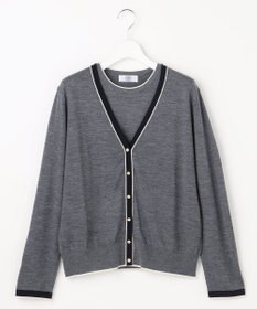 J.PRESS LADIES トリムツイン ニット