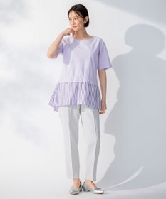 自由区 【洗える】2WAYツイル テーパードパンツ