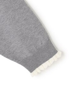 UNFILO フリルトリミング ニット