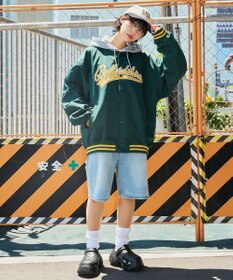 WEGO 【ユニセックス着用ITEM】フードワッペンスタジャン