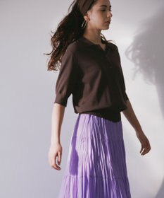 UNFILO L スゴ機能美ニット 衿付カーディガン