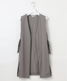 J.PRESS LADIES L リネンライクジャージー ロング ジレ