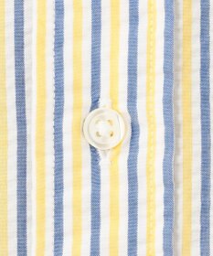 J.PRESS MEN 風が通るシアサッカーの清涼感【吸水速乾 / 高通気性】【クールマックス】サッカーストライプ シャツ / B.D.