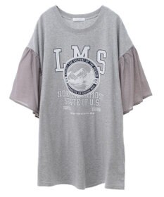 Green Parks ドッキングフレアスリーブロゴチュニック