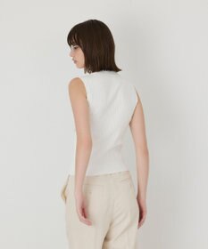 GRACE CONTINENTAL ビジューリブニットトップ