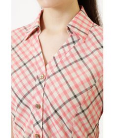 DAKS ウールボイル フィット＆フレア チェック ワンピース