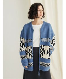 CRAFT STANDARD BOUTIQUE オルテガ柄ニットＺＩＰブルゾン