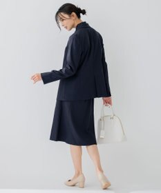 23区 L 【セットアップ対応/洗える】アイアスマットストレッチ セミフレア スカート