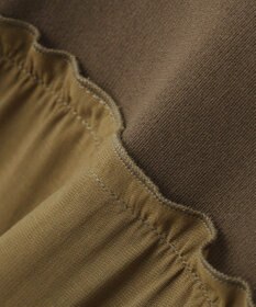 YECCA VECCA リブMIXシアーオーバーシャツ