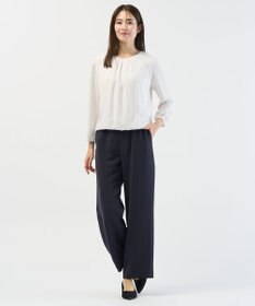 J.PRESS LADIES L 【セットアップ対応】セラテリーダブルクロス セミワイド パンツ