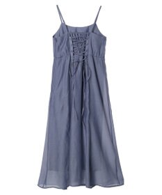 earth music&ecology バックレースアップワンピース