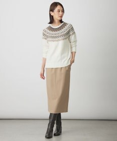 J.PRESS LADIES FAIR ISLE ラウンドネック ニット