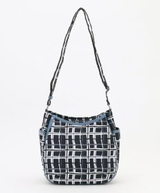 Y'SACCS ドローイングチェックショルダーバッグ