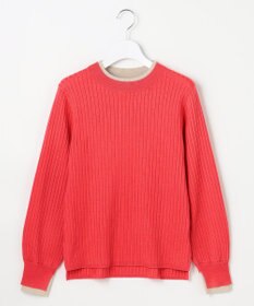 ANY SIS 【WEB・一部店舗限定】ダブルカラー ニット