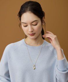 自由区 【カタログ掲載】カーブオーバル ネックレス ゴールド