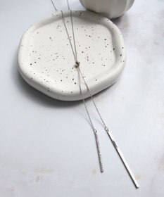 Tiaclasse 【日本製】ボール＆バー ラリエット ネックレス