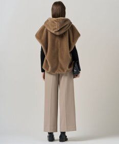 ICB 【洗える】ミンクライクファー フーディジレ コート